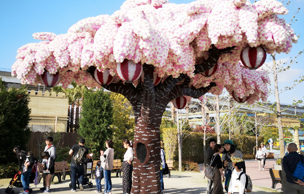 レゴランド　レゴで作られた桜の木