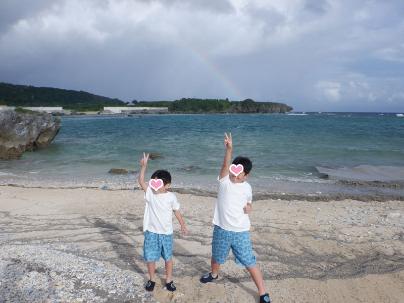 与論島タラッサのビーチ